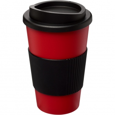 Logo trade ärikingi pilt: Americano® 350 ml silikoonist võruga kohvitops